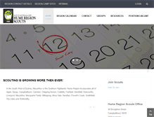 Tablet Screenshot of humescouts.com